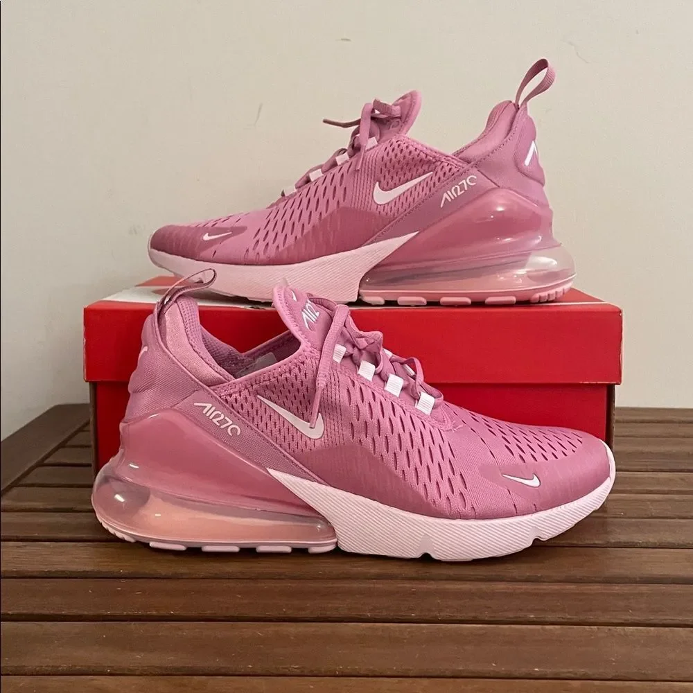 Nike Air Max 270 Magic Flamingo/Pink Foam Women Size 8/Kid Size 6.5(HQ1553-646)